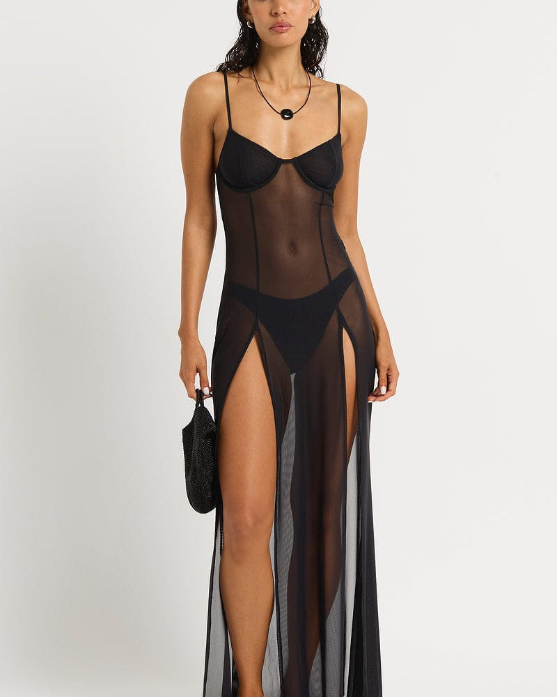 Bond Eye Bond Eye Tate Maxi Dress - Black Tate Maxi Dress - Black | Bond Eye Splash Swimwear Cover Ups