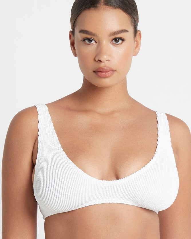 Bond Eye Eco Scout Crop - Optic White BOUND060E Bond Eye Eco Scout Crop - Optic White Splash Swimwear Bikini Tops O/S 9347760378682