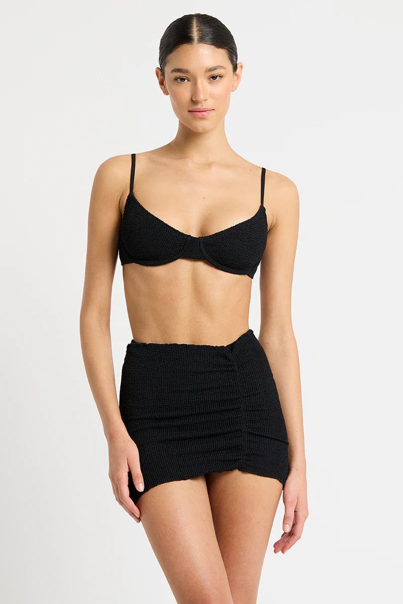 Bond Eye Gracie Balconette - Black Eco BOUND465E Bond Eye Gracie Balconette Splash Swimwear Bikini Tops O/S 9347760590831