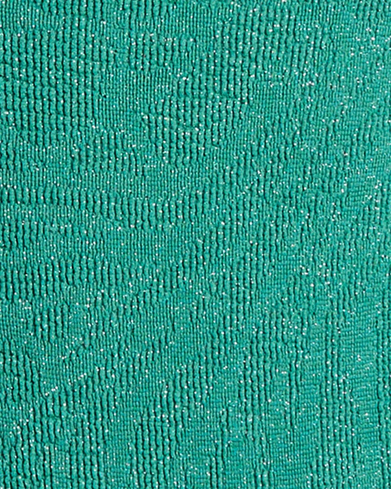 Bond Eye Ring Tie Back Blake Bandeau - Teal Lurex BOUND630AL Bond Eye Ring Tie Back Blake Bandeau - Teal Lurex Splash Swimwear Bikini Tops O/S 9347760640994