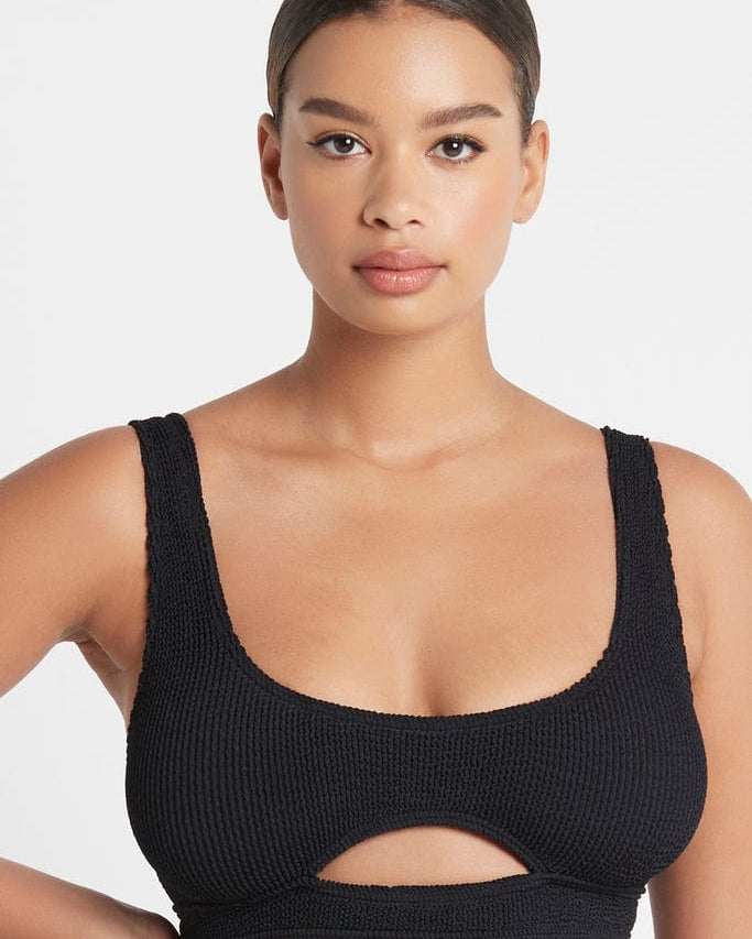 Bond Eye Sasha Crop Eco - Black BOUND059E Splash Swimwear Bikini Tops O/S 9347760373663