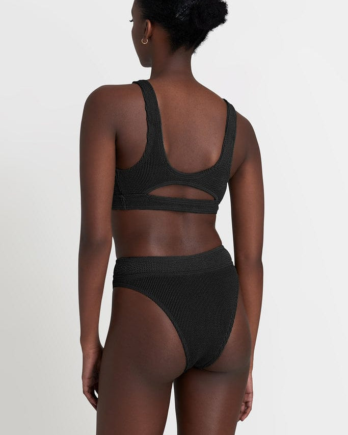 Bond Eye Sasha Crop Eco - Black BOUND059E Splash Swimwear Bikini Tops O/S 9347760373663