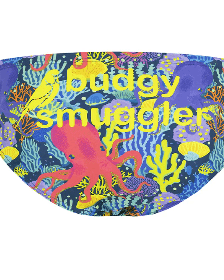Budgy Smuggler Coral Reef Budgy Smuggler Palm Trees Splash Swimwear Mens Swimwear