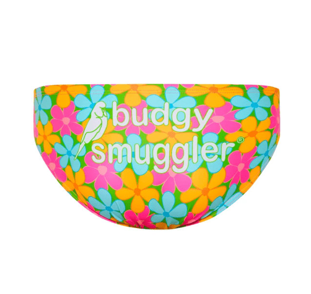 Budgy Smuggler Mens Brief Fluro Flowers* Budgy Smuggler Palm Trees