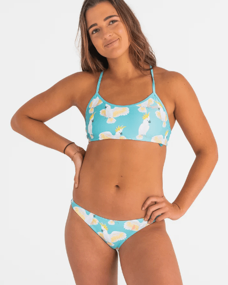 Budgy Smuggler Freshwater Top Green Cockies Budgy Smuggler - Baggy Greens Splash Swimwear Bikini Tops