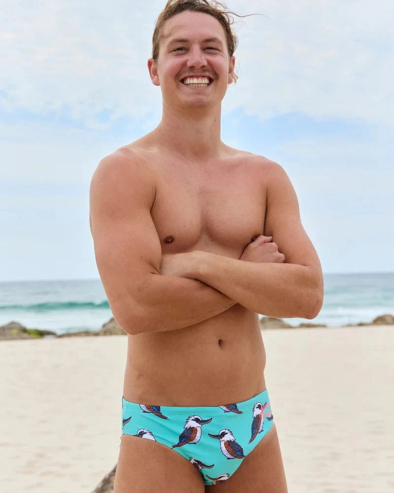 Budgy Smuggler Kookaburra Budgy Smuggler Sardines Splash Swimwear Mens Brief