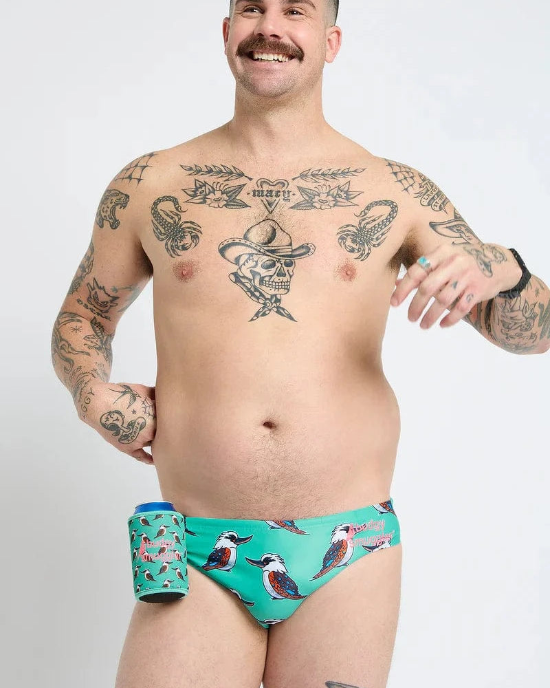 Budgy Smuggler Kookaburra Budgy Smuggler Sardines Splash Swimwear Mens Brief