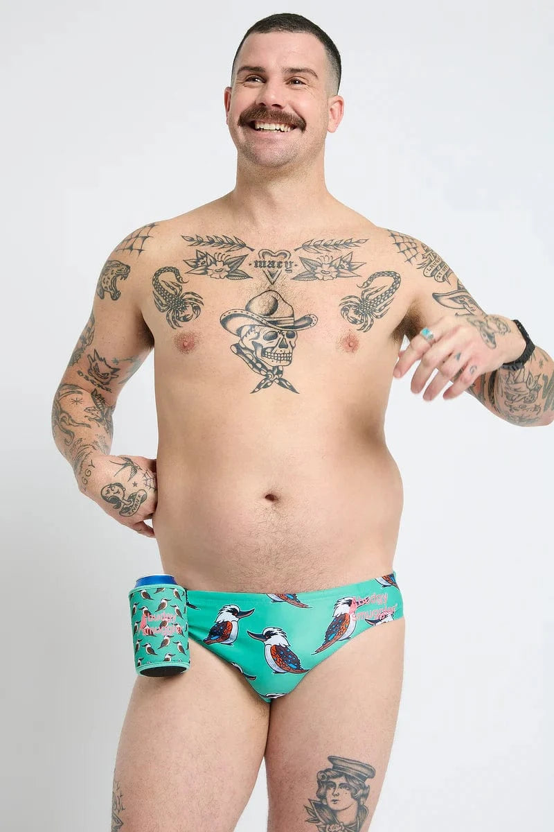 Budgy Smuggler Kookaburra Budgy Smuggler Sardines Splash Swimwear Mens Brief