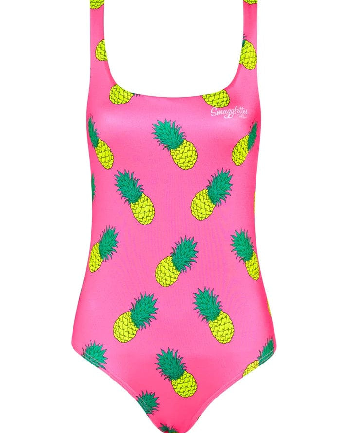Budgy Smuggler Poolside One Piece in Pink Fineapples Budgy Smuggler - Baggy Greens Splash Swimwear Underwear