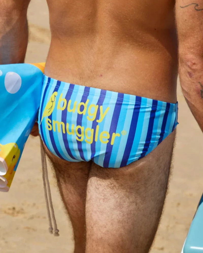 Budgy Smuggler Riviera Blue Stripe Riviera Blue Stripe Splash Swimwear Underwear