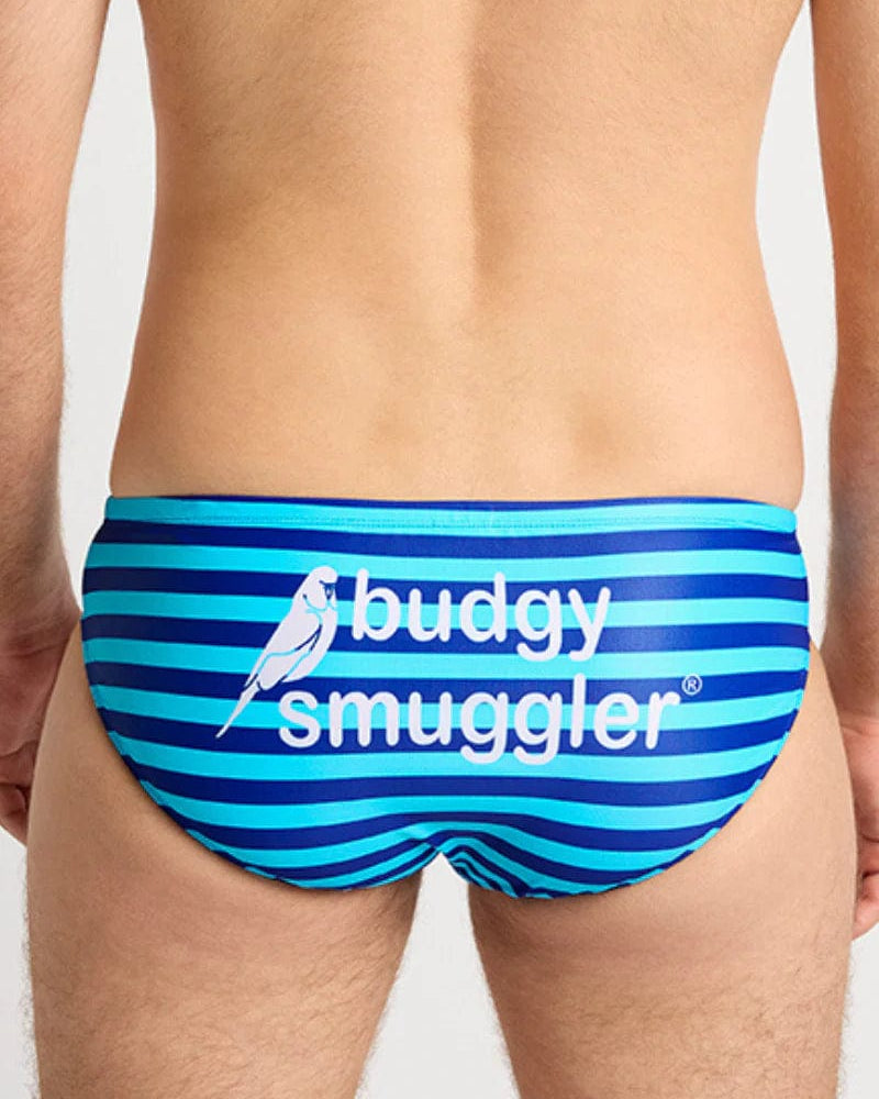 Budgy Smuggler Sailor Stripes Double Blue Budgy Smuggler Sailor Stripes Dobule Blue Splash Swimwear Underwear