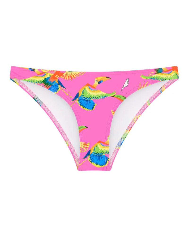 Budgy Smuggler Shelly Bottom in Flying Parrots Shelly Bottom in Flying Parrots Splash Swimwear Bikini Bottoms