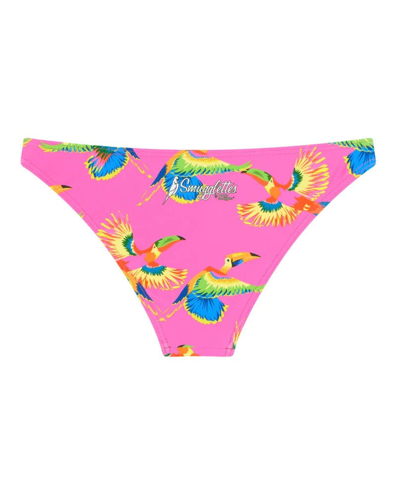 Budgy Smuggler Shelly Bottom in Flying Parrots Shelly Bottom in Flying Parrots Splash Swimwear Bikini Bottoms