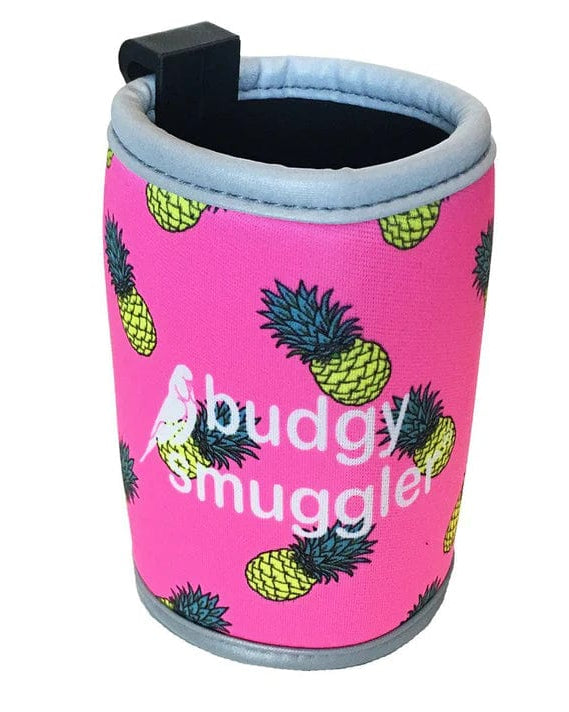Budgy Smuggler Stubby Coolers With Clip Splash Swimwear Underwear Pink Pineapples 1000015058