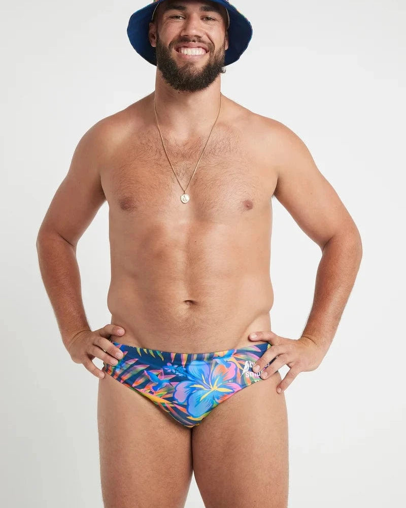 Budgy Smuggler Tropic Thunder Budgy Smuggler Palm Trees Splash Swimwear Mens Brief