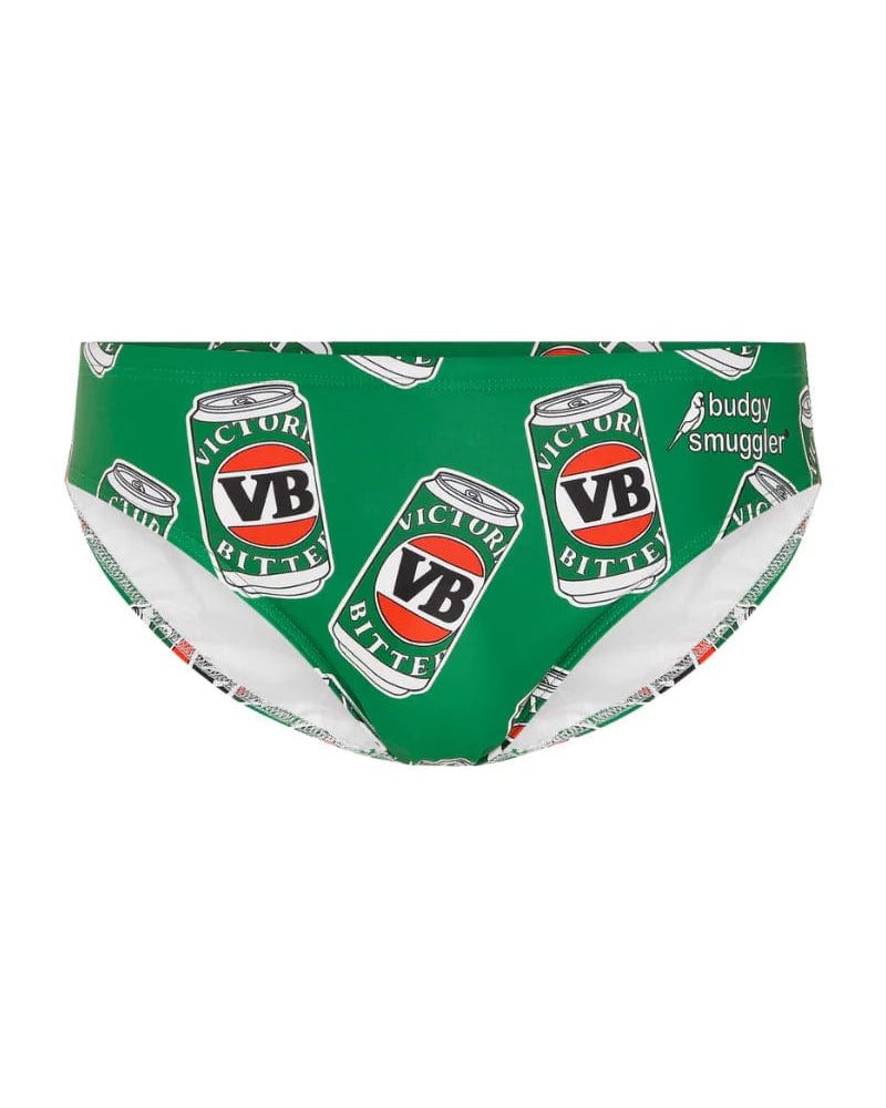 Budgy Smuggler VB Green Grenade* Budgy Smugglers - VB Classic Green Splash Swimwear Underwear