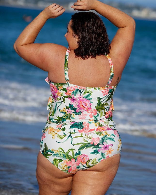 Capriosca Bora Bora 3 Tier Tankini Top Splash Swimwear Swim Dress, Tankini & One Piece