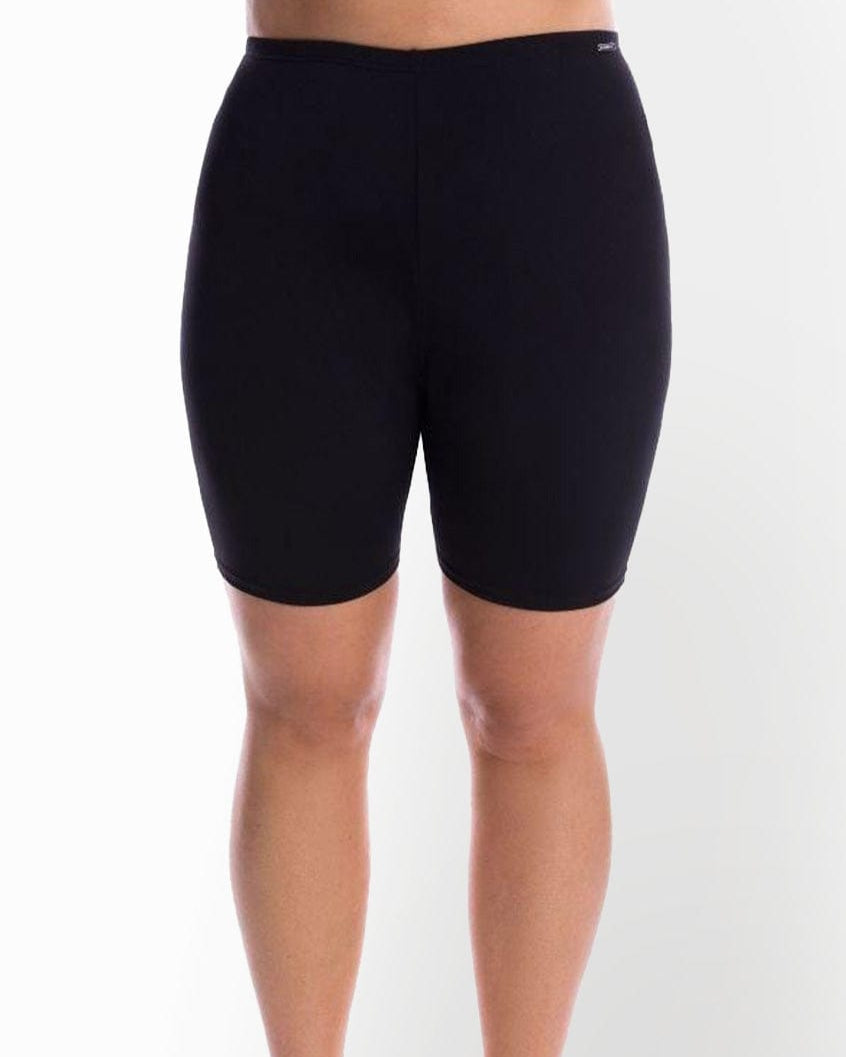 Capriosca Capriosca Chlorine Resistant Black Bike Tight Swim Shorts Capriosca Chlorine Resistant Black Bike Tight Swim Shorts Splash Swimwear Skirts