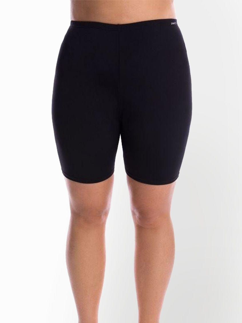 Capriosca Capriosca Chlorine Resistant Black Bike Tight Swim Shorts Capriosca Chlorine Resistant Black Bike Tight Swim Shorts Splash Swimwear Skirts