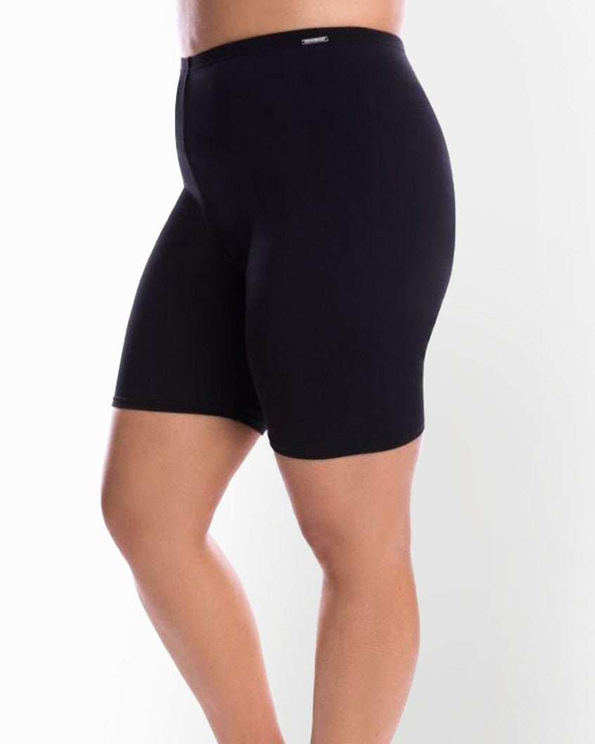 Capriosca Capriosca Chlorine Resistant Black Bike Tight Swim Shorts Capriosca Chlorine Resistant Black Bike Tight Swim Shorts Splash Swimwear Skirts