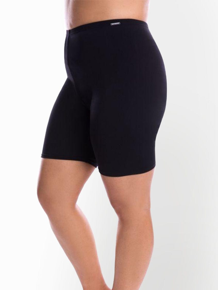 Capriosca Capriosca Chlorine Resistant Black Bike Tight Swim Shorts Capriosca Chlorine Resistant Black Bike Tight Swim Shorts Splash Swimwear Skirts