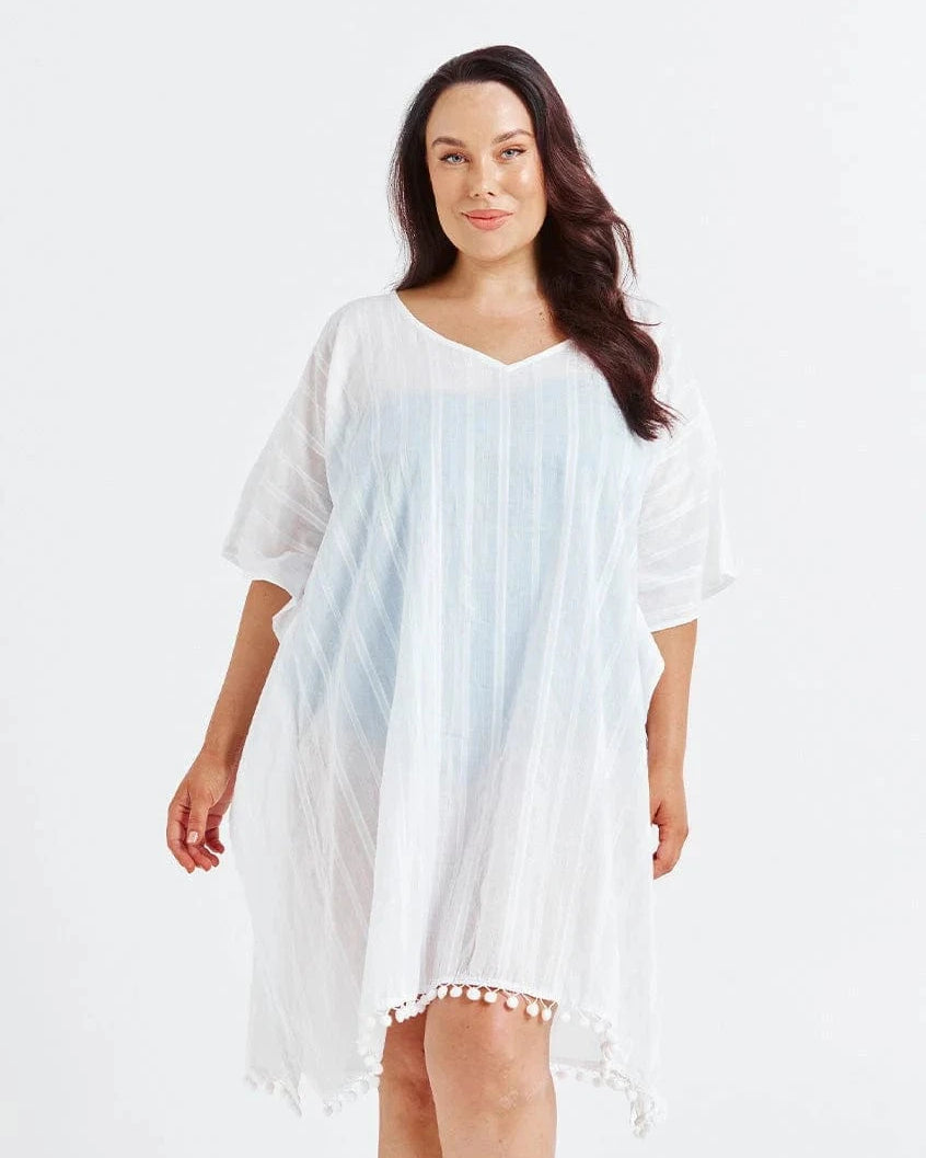 Capriosca Capriosca Cotton Kaftan Capriosca Cotton Kaftan Splash Swimwear