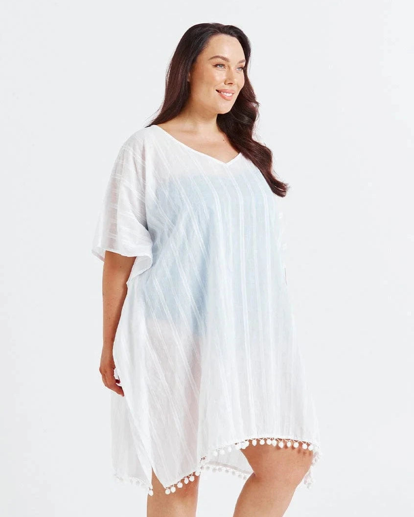 Capriosca Capriosca Cotton Kaftan Capriosca Cotton Kaftan Splash Swimwear