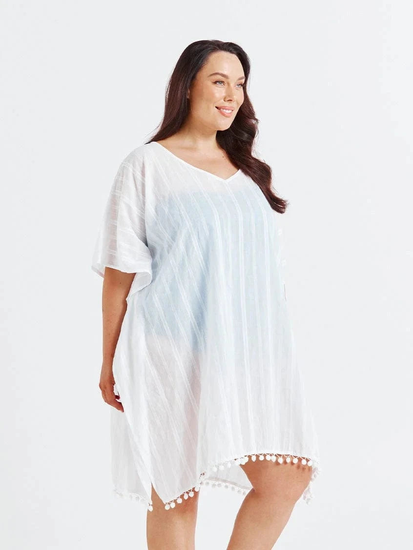 Capriosca Capriosca Cotton Kaftan Capriosca Cotton Kaftan Splash Swimwear