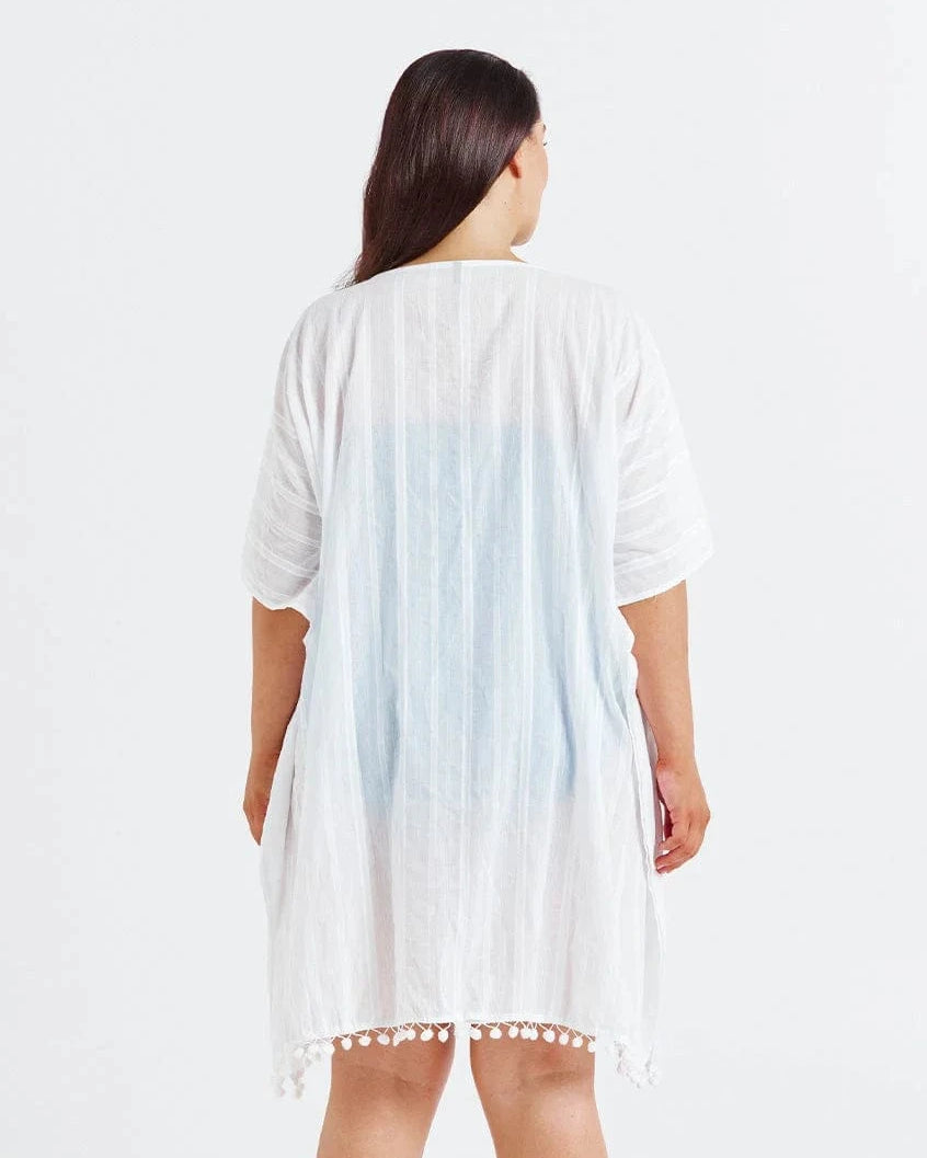 Capriosca Capriosca Cotton Kaftan Capriosca Cotton Kaftan Splash Swimwear