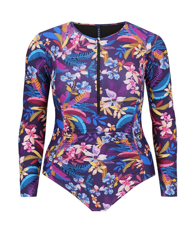 Capriosca Capriosca Majorca Long Sleeve One Piece Capriosca Majorca Long Sleeve One Piece Splash Swimwear One Pieces