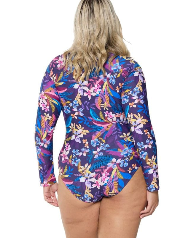Capriosca Capriosca Majorca Long Sleeve One Piece Capriosca Majorca Long Sleeve One Piece Splash Swimwear One Pieces