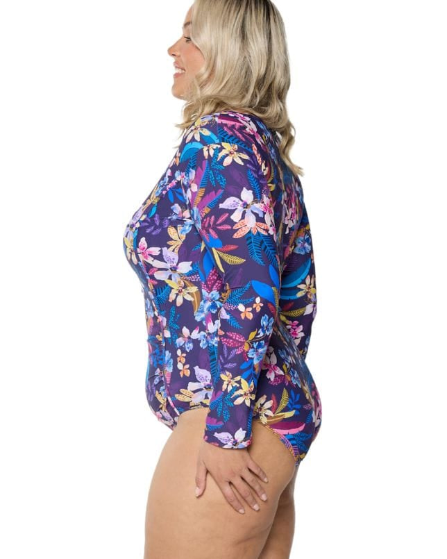 Capriosca Capriosca Majorca Long Sleeve One Piece Capriosca Majorca Long Sleeve One Piece Splash Swimwear One Pieces