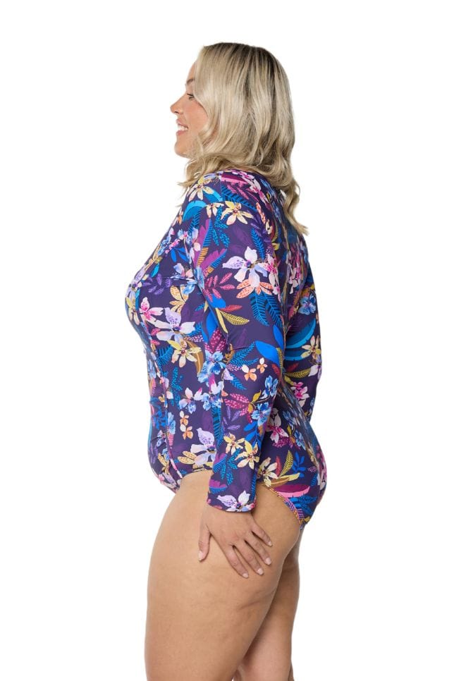 Capriosca Capriosca Majorca Long Sleeve One Piece Capriosca Majorca Long Sleeve One Piece Splash Swimwear One Pieces