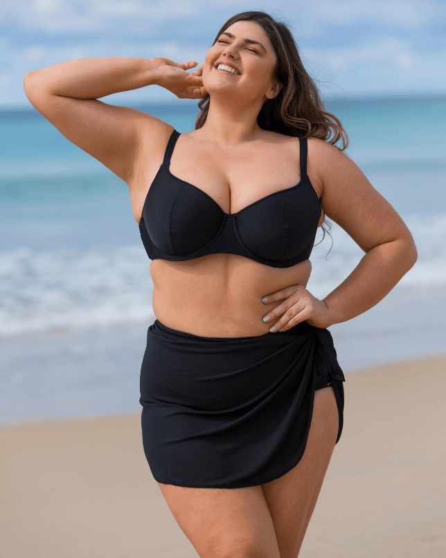 Capriosca Sarongs Mesh Tie Skirt - Short