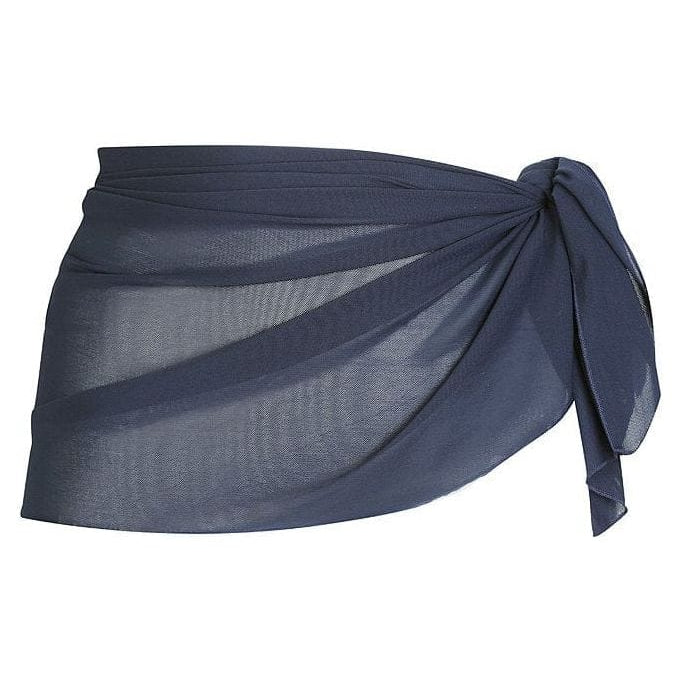 Capriosca Sarongs MT9901A Navy / S Mesh Tie Skirt - Short