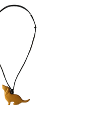 Cinnamon Creations Musturd Wood Dog Necklace N6-5748ME Splash Swimwear 1000018900