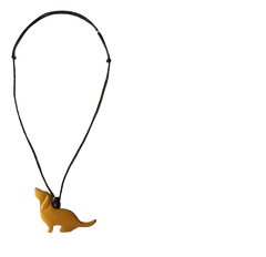 Cinnamon Creations Musturd Wood Dog Necklace N6-5748ME Splash Swimwear 1000018900