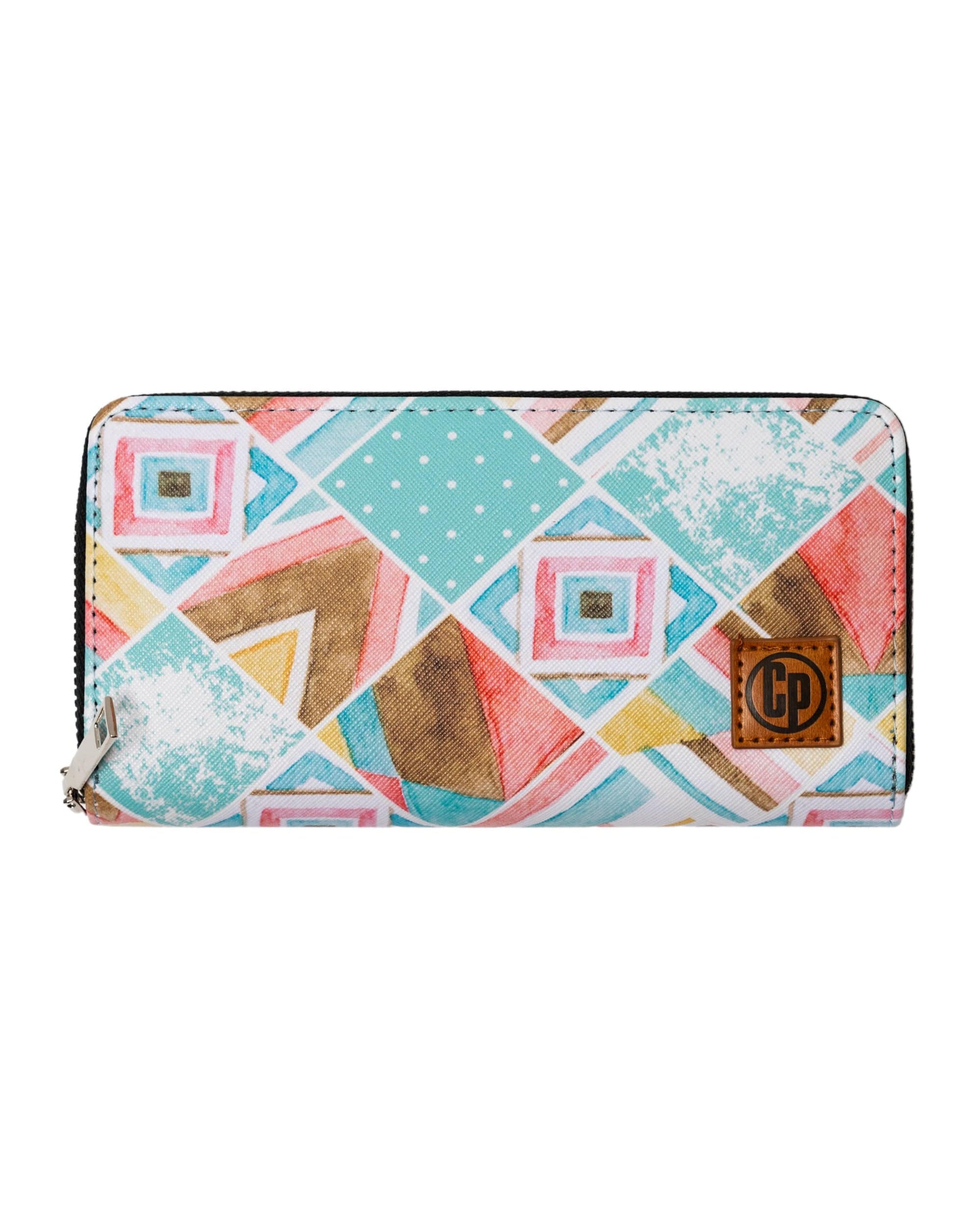 Collectapic Womens Wallet w/ Key Tag - Square Patterns CWW-010 Splash Swimwear 1000018622