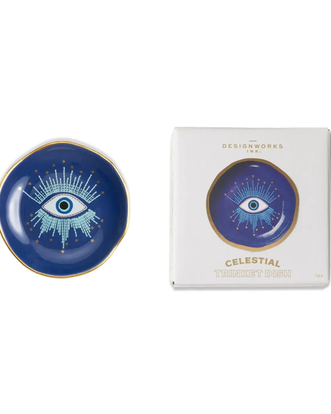 Designworks Collective Celestial Ceramic Trinket Dish - Starry Eyed Designworks Puzzle In A Tube - Budapest Splash Swimwear 840214822186