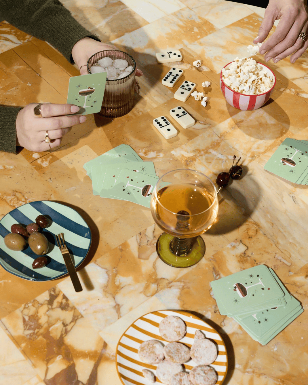 Designworks Collective Cocktail Hour Conversation Cards Designworks Puzzle In A Tube - Budapest Splash Swimwear 840214822803