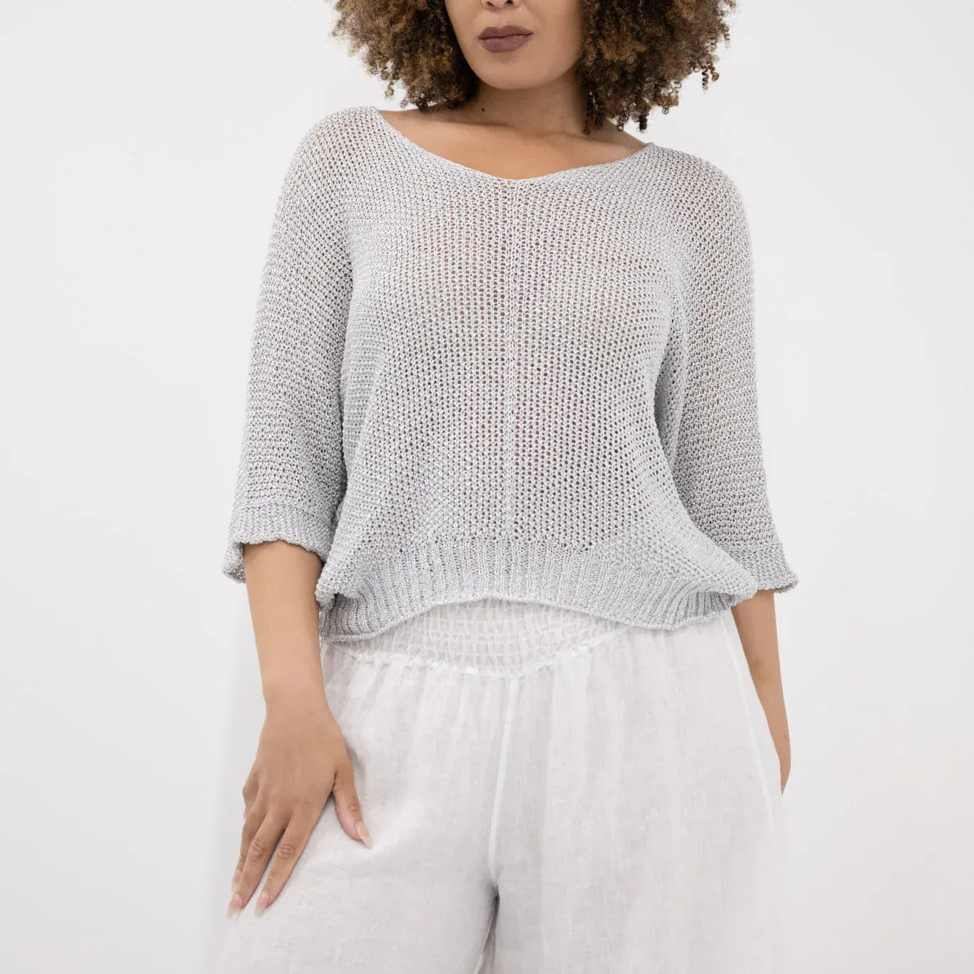 Donna Donna Donna Donna Florence Top FLORENCETS Florence Top 23252 | Donna Donna Splash Swimwear Clothing Top Silver / OS