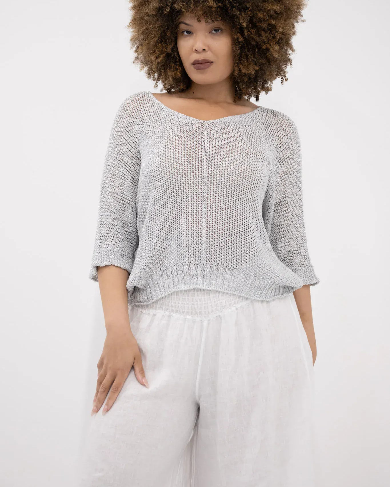 Donna Donna Donna Donna Florence Top FLORENCETS Florence Top 23252 | Donna Donna Splash Swimwear Clothing Top Silver / OS