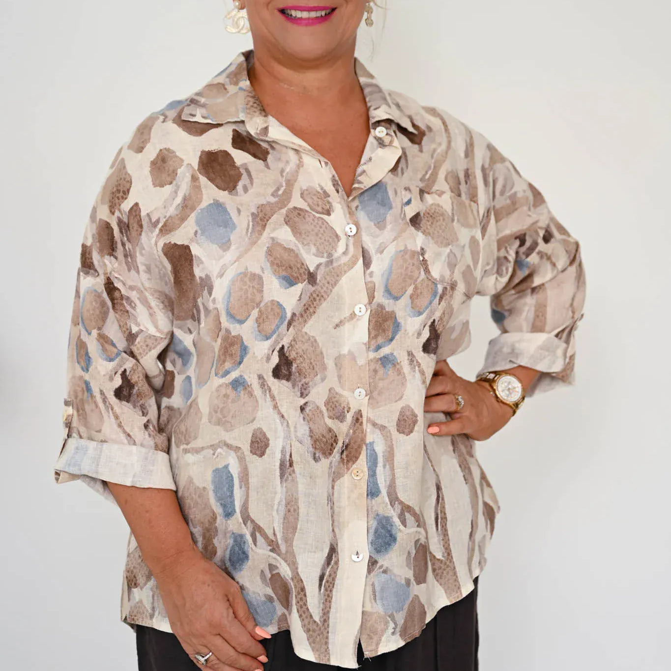 Donna Donna Donna Donna Lamonde Top LAMONDETB Lamonde Top 0494 | Donna Donna Splash Swimwear Clothing Top Beige / OS