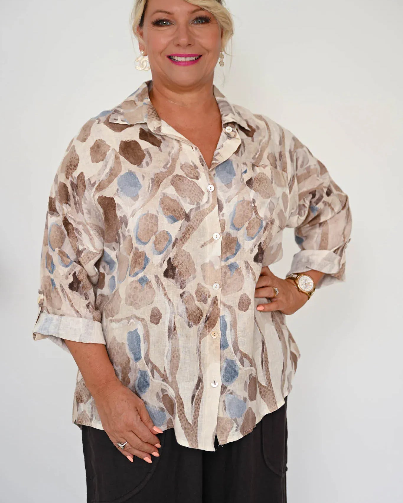 Donna Donna Donna Donna Lamonde Top LAMONDETB Lamonde Top 0494 | Donna Donna Splash Swimwear Clothing Top Beige / OS