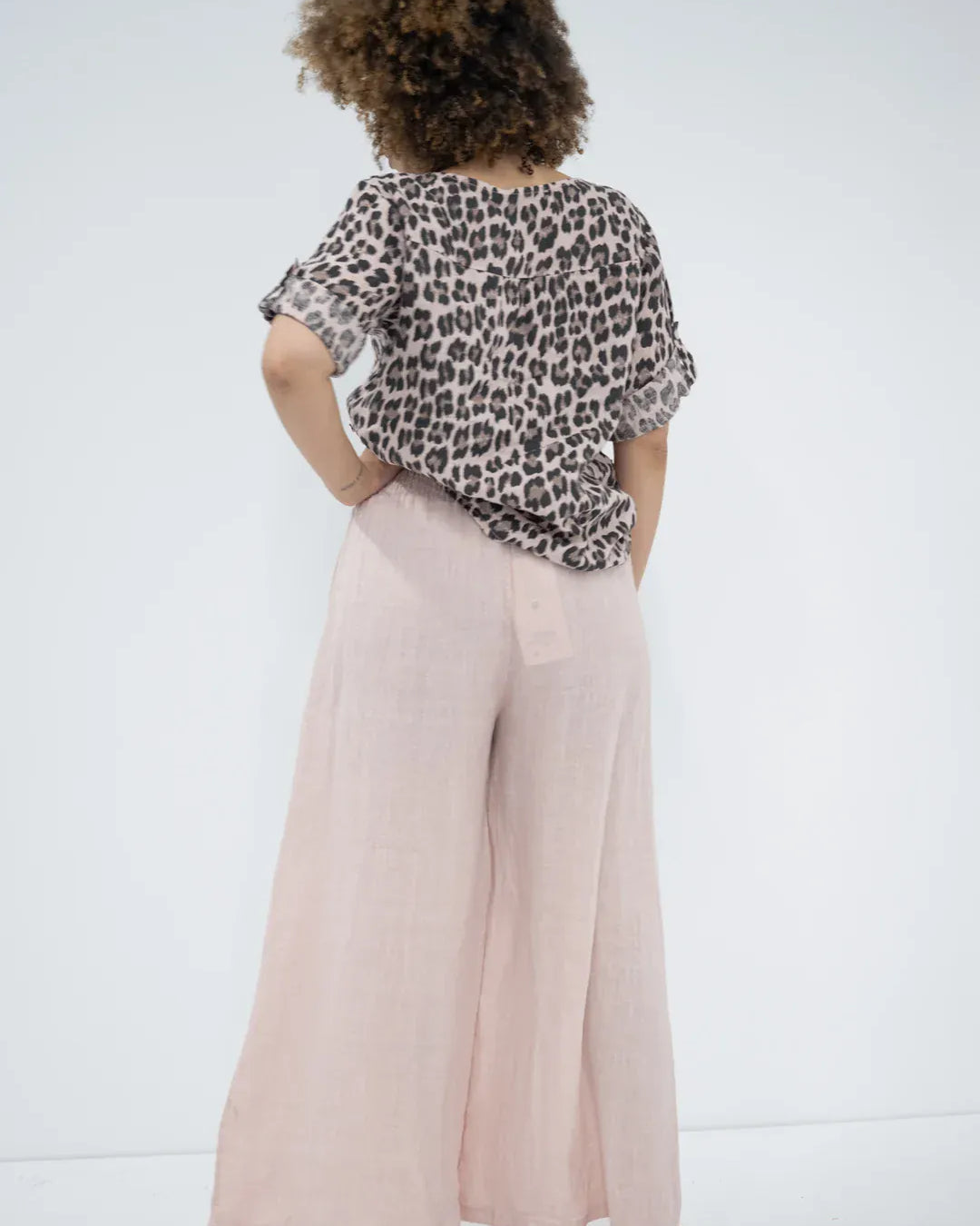 Donna Donna Donna Donna Linen Collot Pant - Cipria Pink Donna Donna Linen Collot Pant - Cipria Pink Splash Swimwear Pants O/S COLLOTPIN
