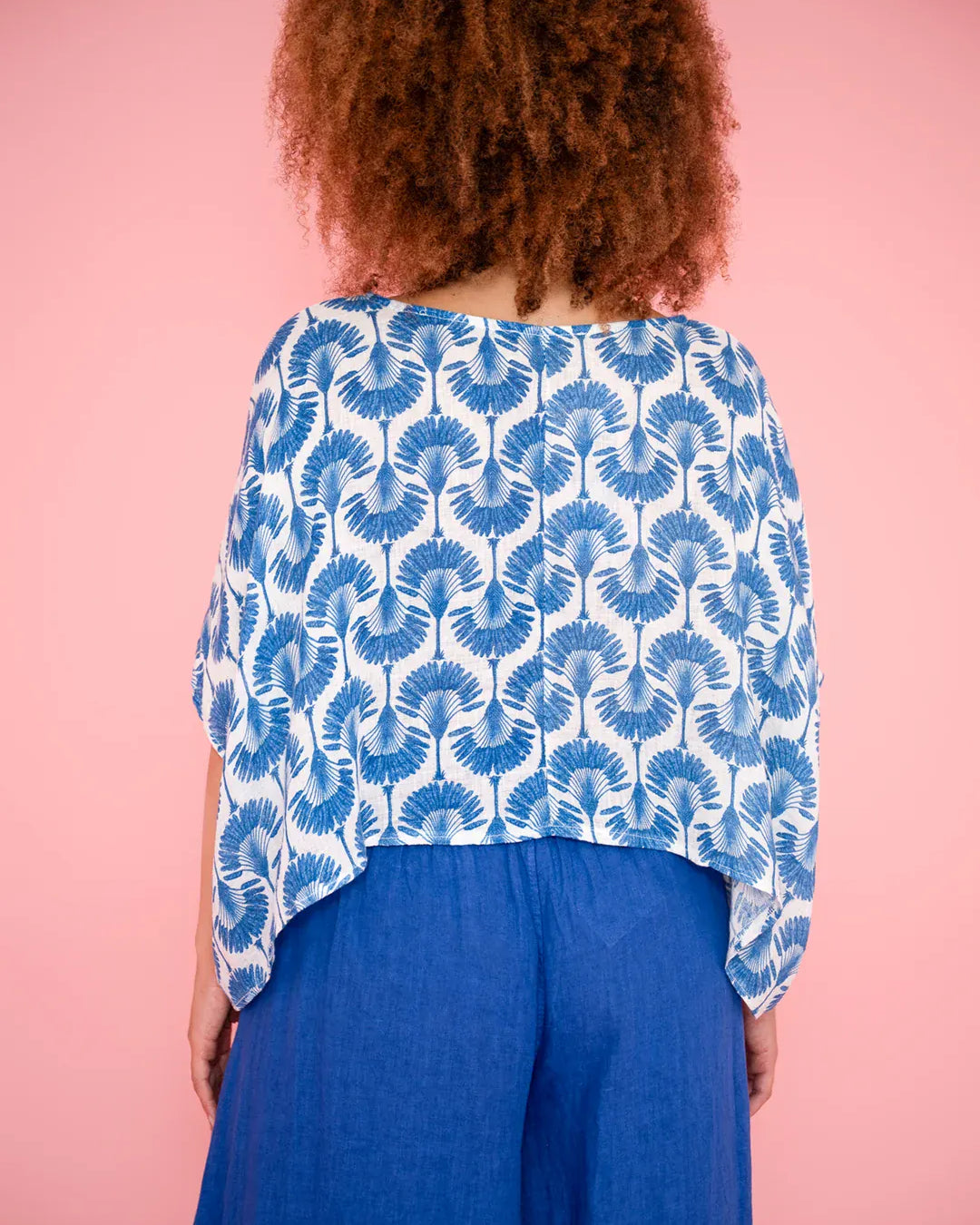 Donna Donna Donna Donna Linen Collot Pant - Royal Blue 5201RY Donna Donna Linen Collot Pant - Royal Blue Splash Swimwear Pants O/S 5201RY