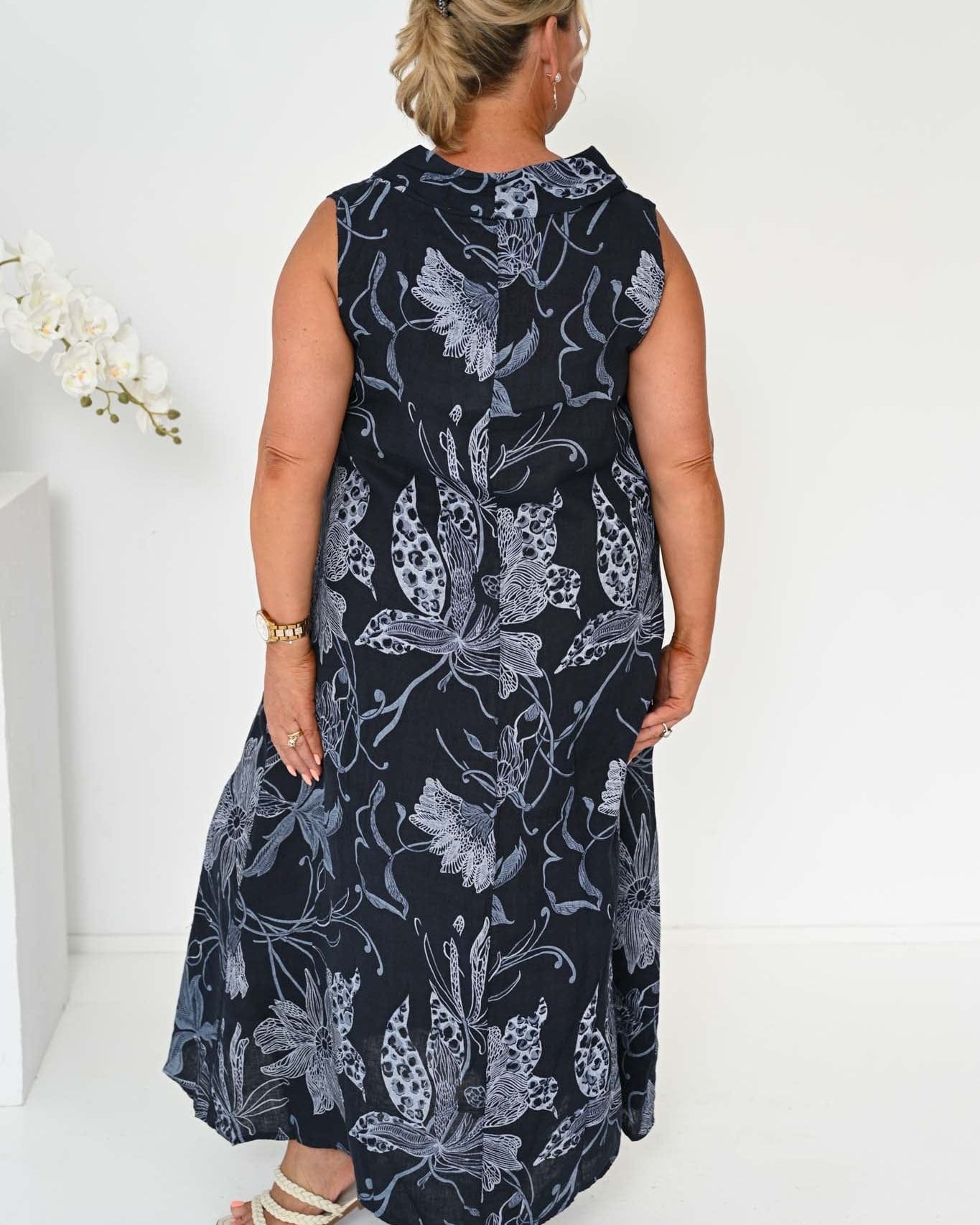 Donna Donna Donna Donna Rani Dress - Navy Donna Donna Rani Dress - Navy Splash Swimwear Dresses