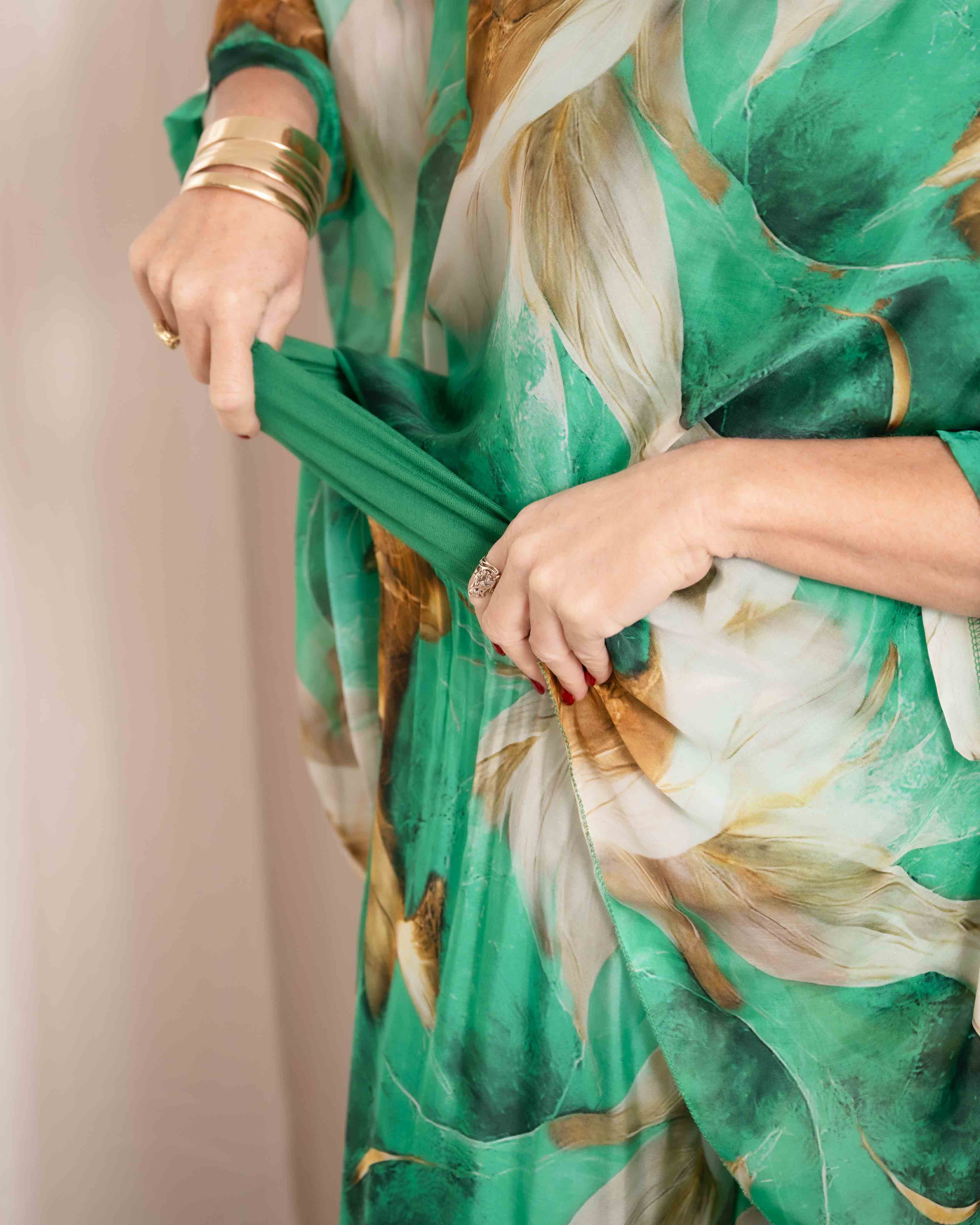 Donna Donna Donna Donna Savannah Silk Pant - Gucci Green SAVANNAHPG Savannah Silk Pant | Donna Donna Splash Swimwear Pant Green / OS