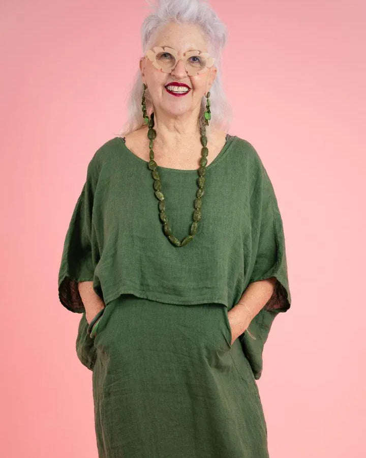 Donna Donna Donna Donna Tuscan Top Donna Donna Tuscan Linen Top Splash Swimwear Tops