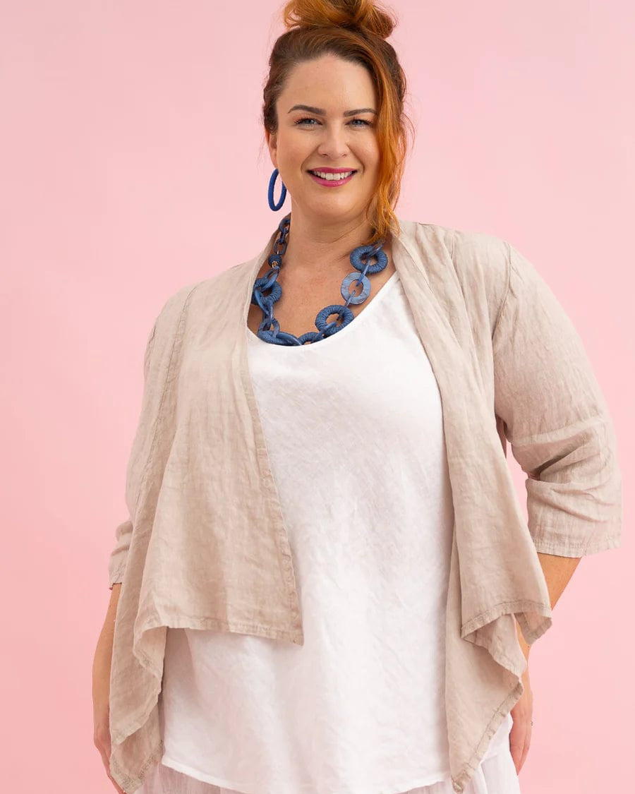 Donna Donna Jackets & Jumpers A1770 Beige / S/M Travir Jacket